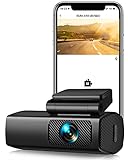 EUKI Dashcam Front 1080P WiFi Autokamera Autovideo 170° Weitwinkel Mini Front Dashkamera für Autos, Super Nachtsicht, App-Steuerung, G-Sensor, Parküberwachung
